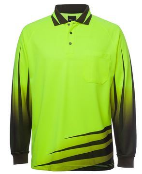 Hi Vis L/S Rippa Sub Polo- Select Colour