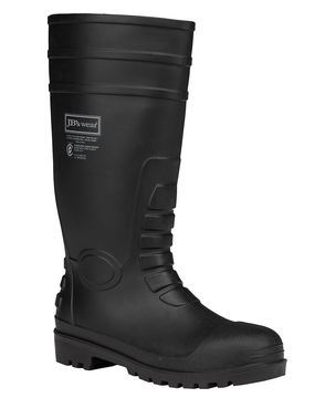 JB's Steel Toe Cap And Steel Plate Gumboot Black