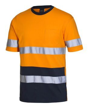 D+N Cotton T-shirt Orange Navy