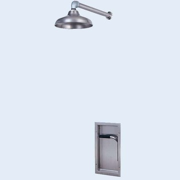 Recessed Emergency Shower, Wall Mounted Exposed Shower Head