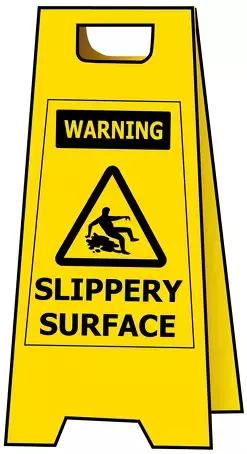 A-Frame Warning Slippery When Wet