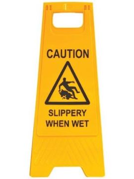 A-Frame Caution Slippery When Wet