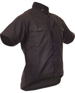 Caution Oilskin Short Sleeve Vest Brown