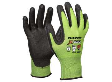 Razor X320 Hi-Vis Green Cut 3 Glove