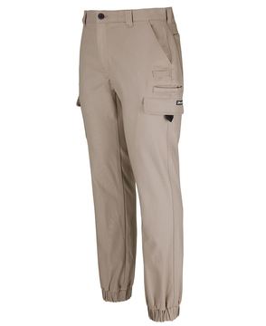 Multipocket Stretch Canvas Jogger Taupe