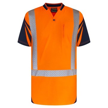 Polo Day Night Quick-Dry Cotton Backed Orange