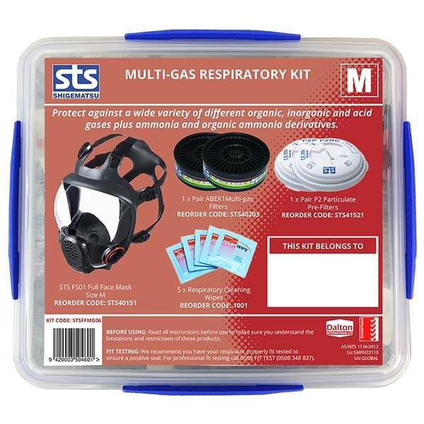 STS FS01 Full Face Mask Multi-Gas Repiratory Kit