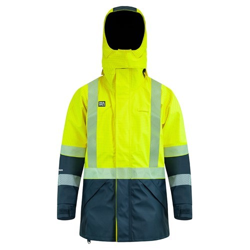 Jacket ARCGUARD Rainwear Inheratex 29CAL Day Night Yellow Navy
