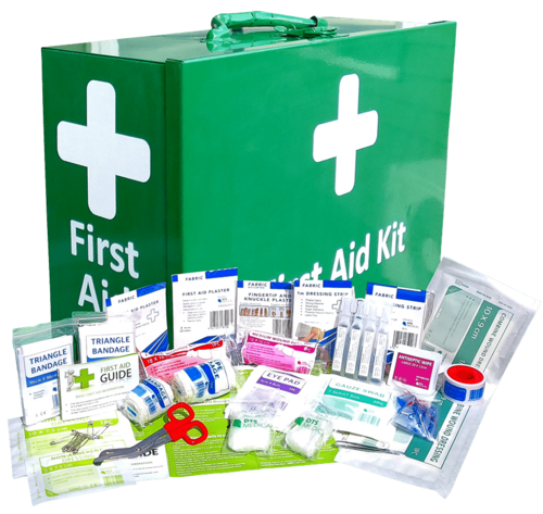 First Aid Kit 1-50 Person Landscape Metal Box