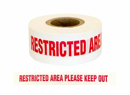 Esko PE Barrier Warning Tape Restricted Area Please Keep Out