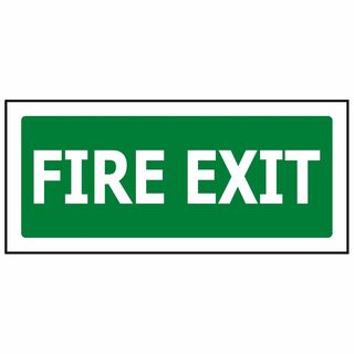 FIRE EXIT 450 x 200