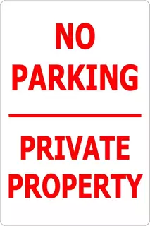 No Parking Private Property ACM Sign