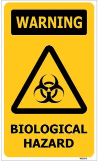 Warning Biologcal Hazard ACM Sign