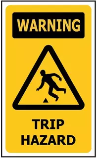 Warming Trip Hazard ACM Sign