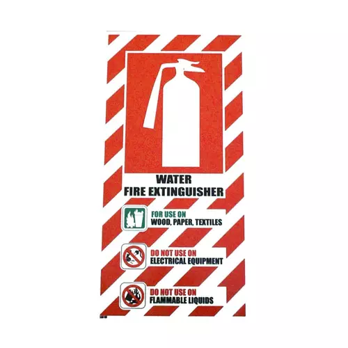 Water Fire Extinguisher Sign