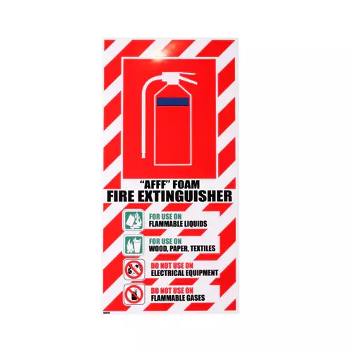 AFFF Foam Extinguisher Sign