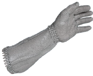 Raptor Chain Mesh Spring Closure Glove with - 20cm Cuff