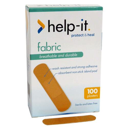 Help-It Fabric Regular Plasters Box/100