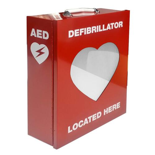 Defibrillator Metal Cabinet With Transparent Heart 34CM X 45CM X 15CM