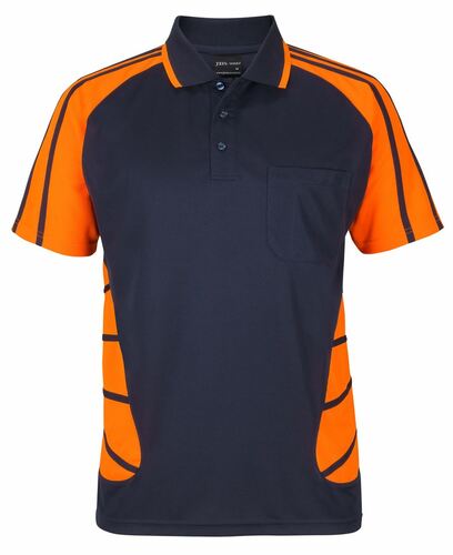 JB's Street Spider Polo Navy Orange