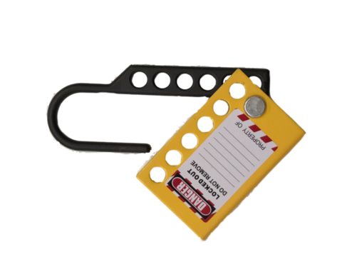 6 Hole Yellow Aluminium Hasp