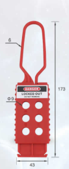 Lockout Hasp Long 43'173