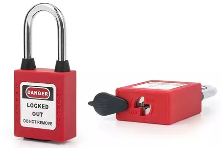 Safety Padlock Dust Proof ' Red