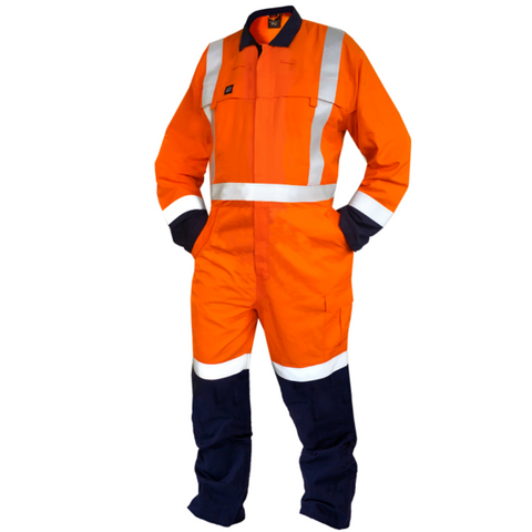 320gsm 12cal TTMC FR D/N Orange/Navy Overalls