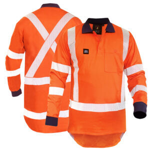 FR 12cal TTMC Orange Collared Polo 240gsm Cotton