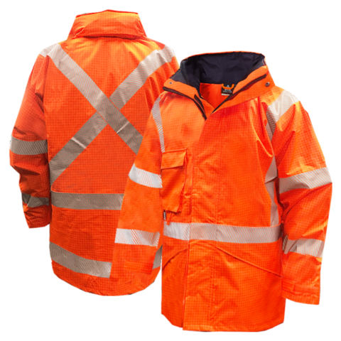 TTMC FR D/N Antistatic Essential Orange Waterproof Jacket