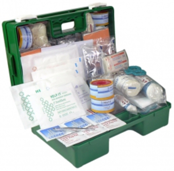Industrial 1-25 Person First Aid Kit (Wall Mountable Clip On/Off Box)