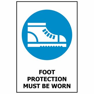 Foot Protection Must Be Worn 340x240mm