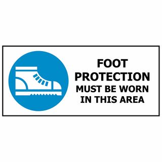 Foot Protection Must Be Worn 450x200mm