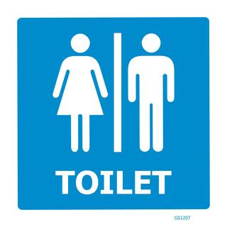 Unisex Toilets ACM Sign 200x200mm
