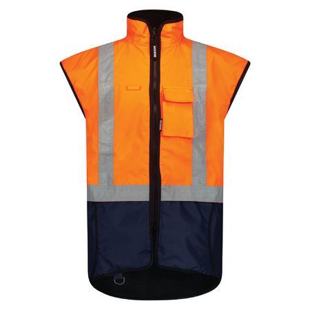 Vest Stamina Contrast Orange Navy