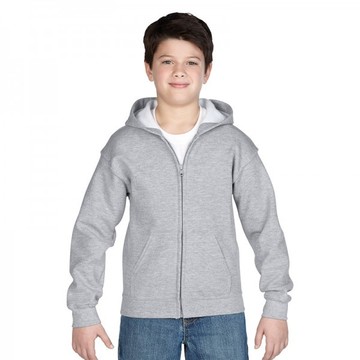 Classic Fit Youth Full Zip Hooded Sweatshirt