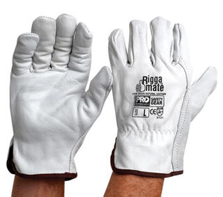 Glove Riggamate Cow Grain Natural Leather