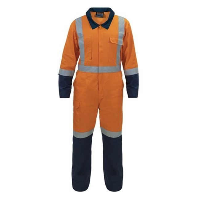 Overall Work zone TTMC-W17 Lightweight Cotton Zip Orange Navy