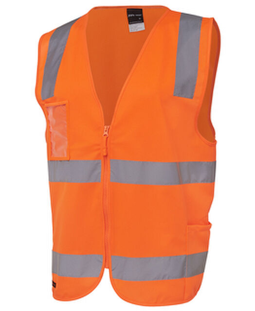 JB's Hi Vis Day Night Zip Safety Vest