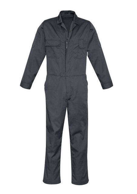 Men Service Poly Cotton Overall Charcoal