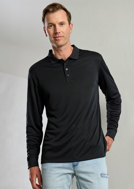 Men Action Long Sleeve Polo